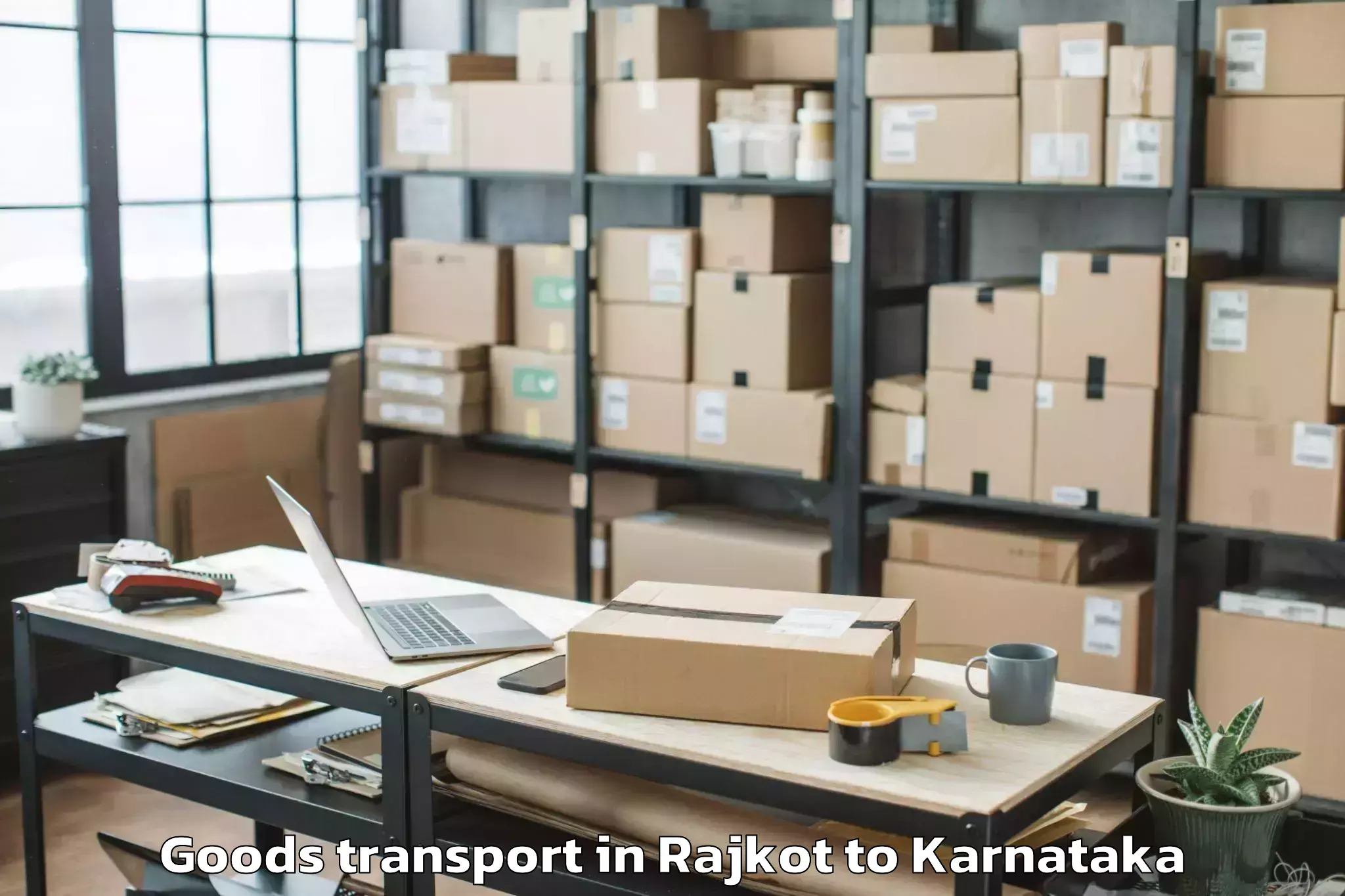 Leading Rajkot to Inorbit Mall Bangalore Goods Transport Provider